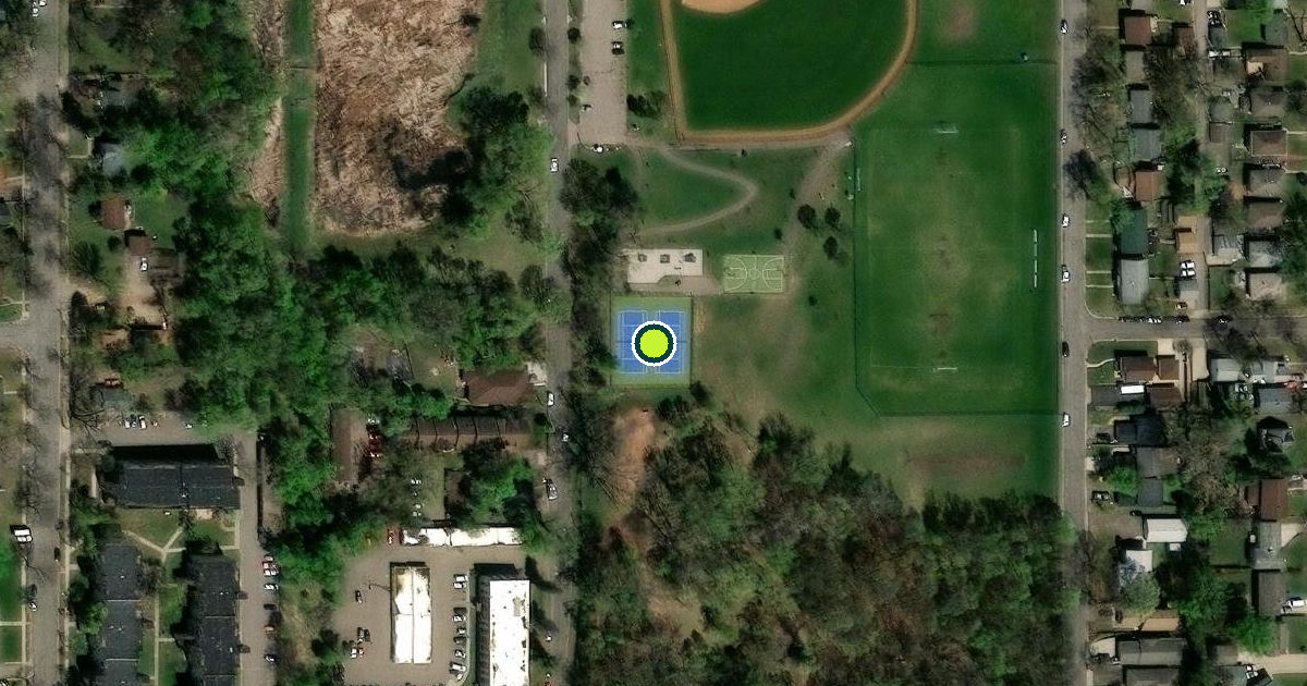 Satellite view of Saint Paul Pickleball Courts