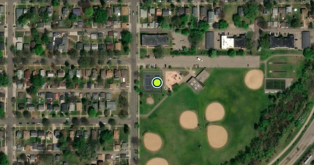 Satellite view of Saint Paul Pickleball Courts