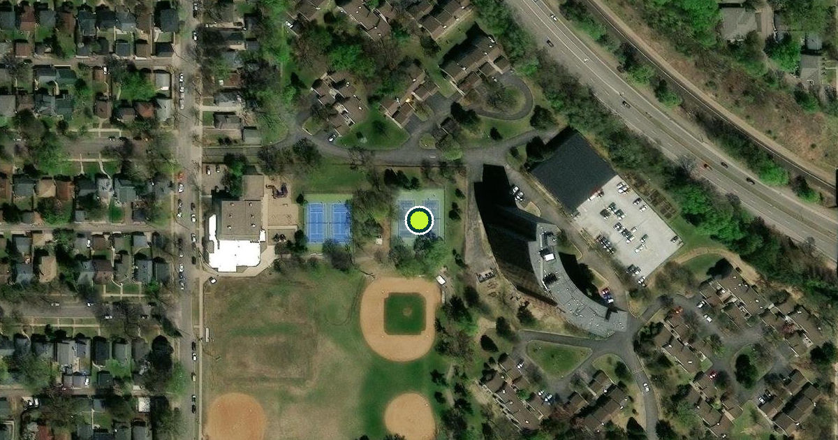 Satellite view of Saint Paul Pickleball Courts