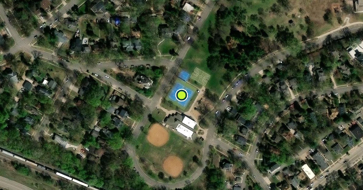Satellite view of Saint Paul Pickleball Courts