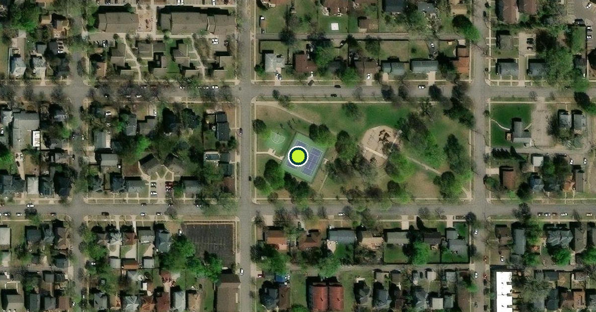 Satellite view of Saint Paul Pickleball Courts