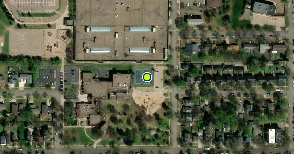 Satellite view of Saint Paul Pickleball Courts