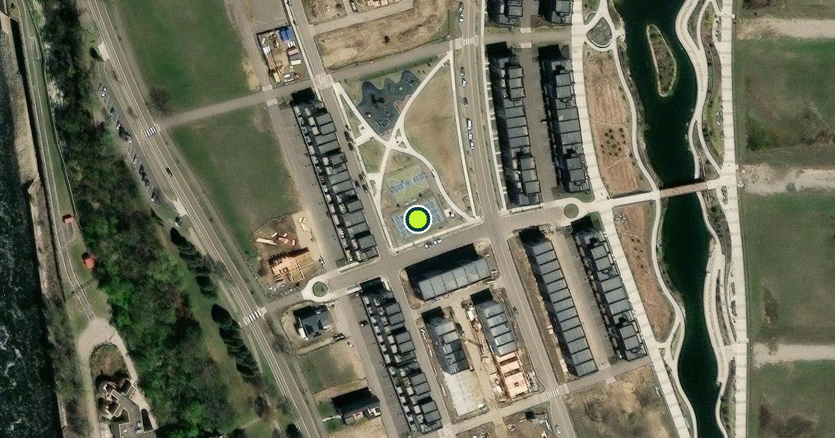 Satellite view of Saint Paul Pickleball Courts