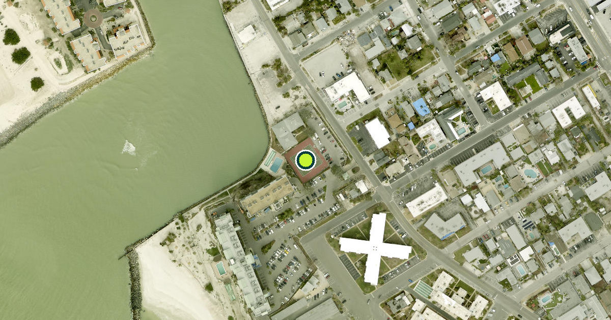 Satellite view of Saint Pete Beach Pickleball Courts