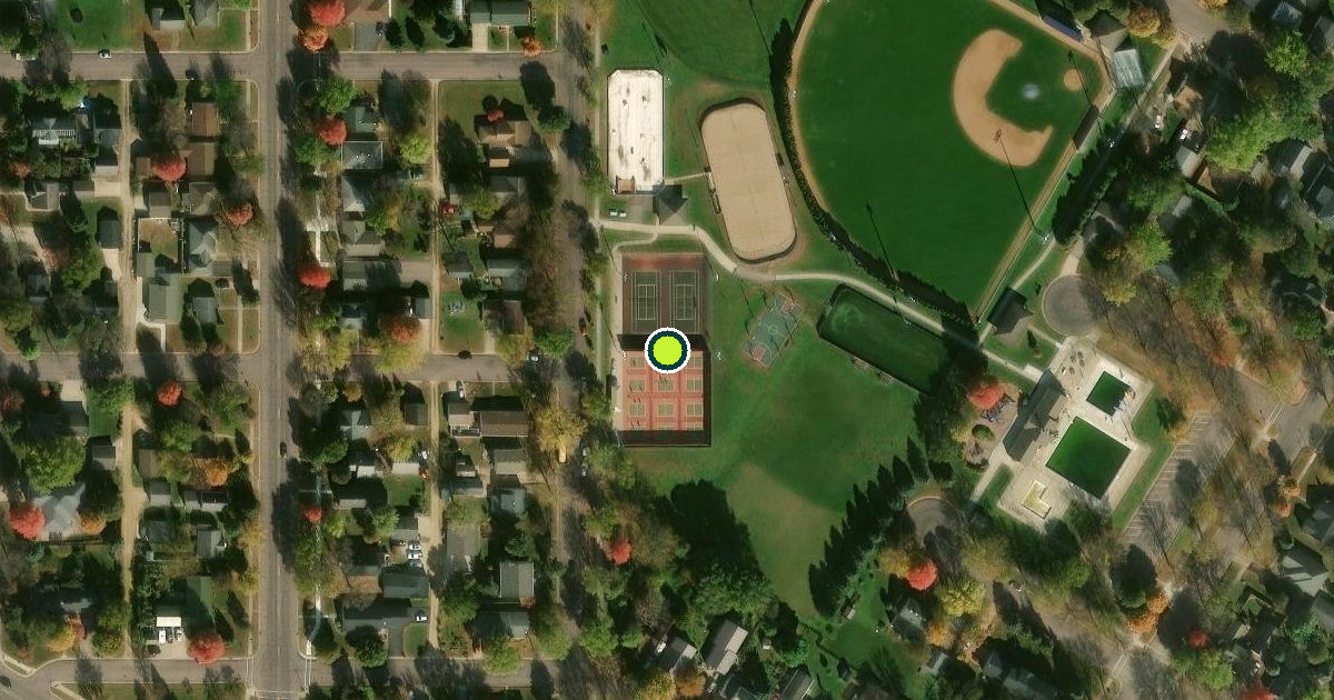 Satellite view of Saint Peter Pickleball Courts