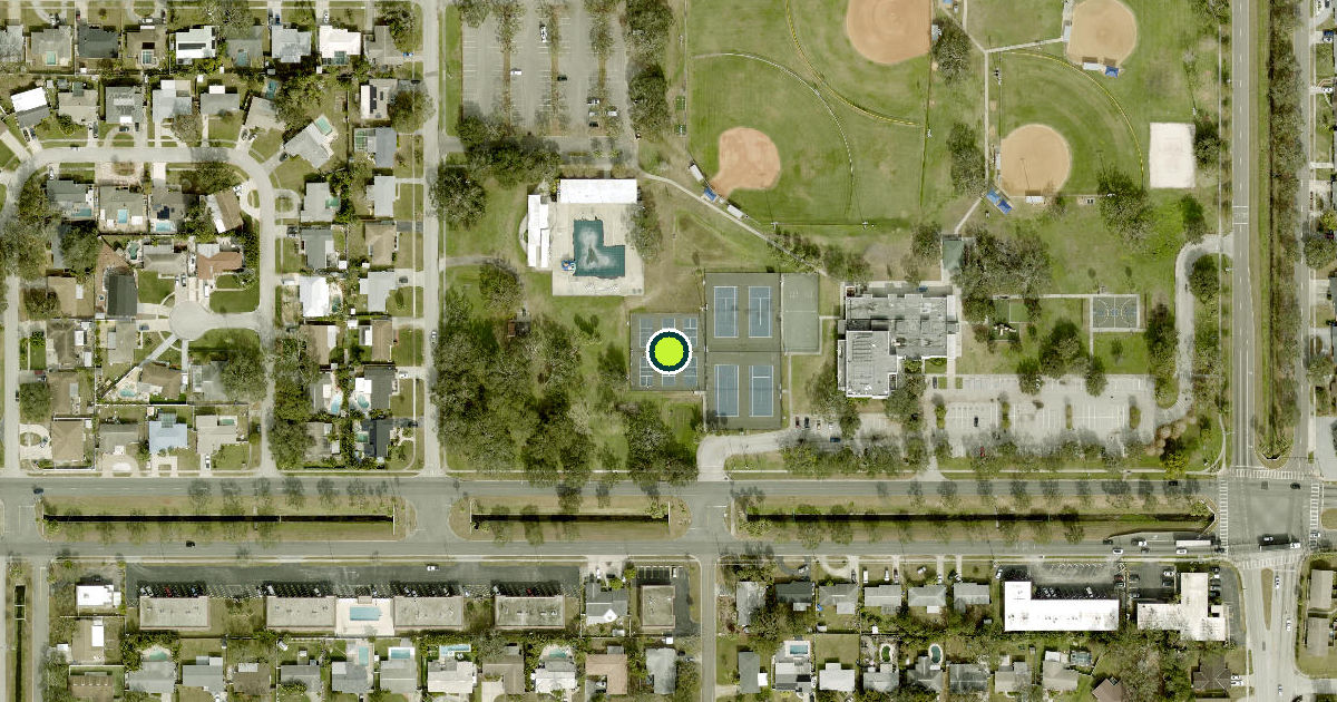 Satellite view of Saint Petersburg Pickleball Courts