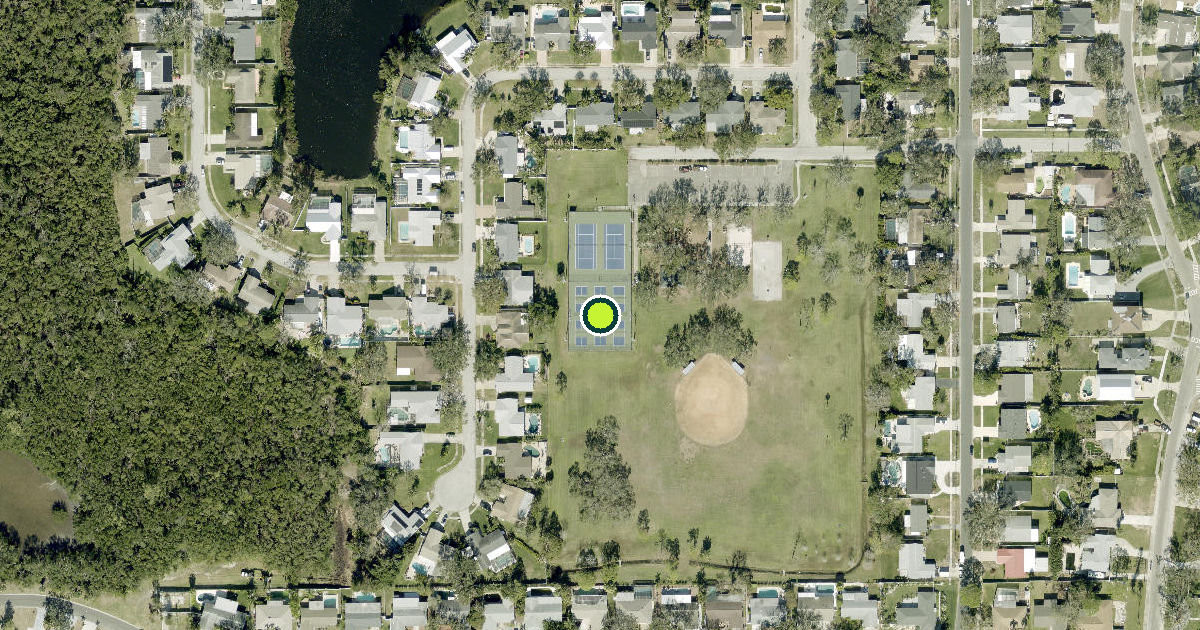 Satellite view of Saint Petersburg Pickleball Courts