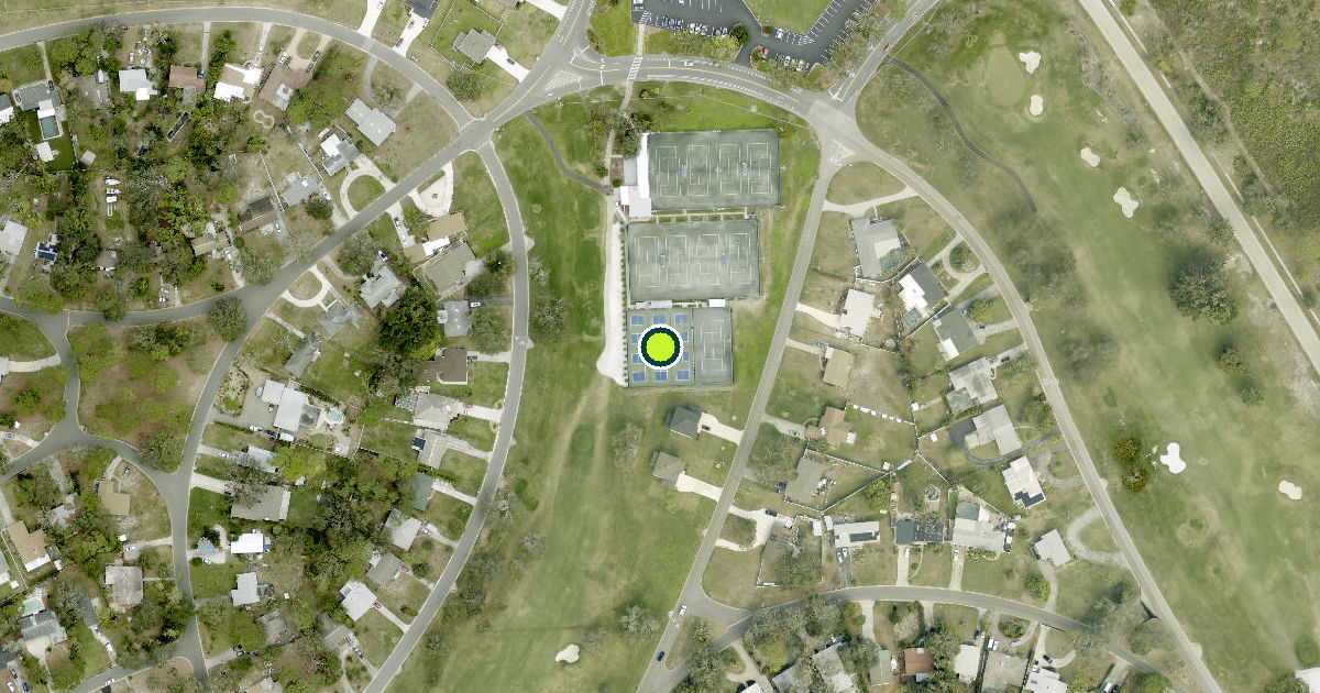 Satellite view of Saint Petersburg Pickleball Courts