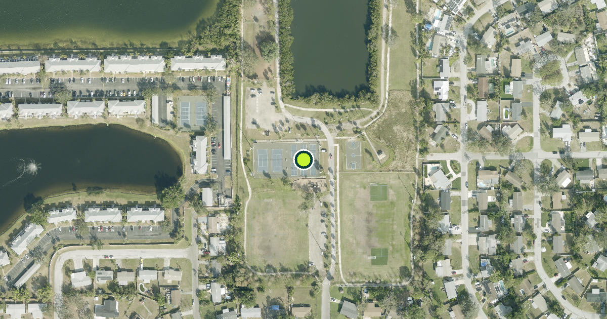 Satellite view of Saint Petersburg Pickleball Courts