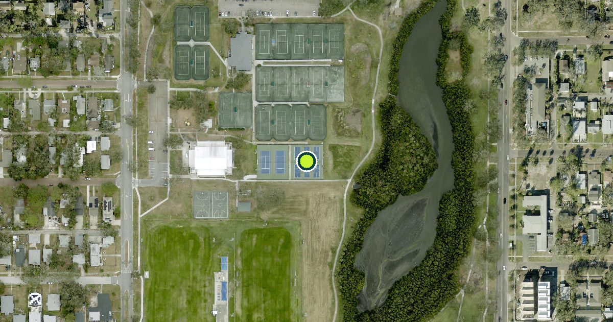 Satellite view of Saint Petersburg Pickleball Courts