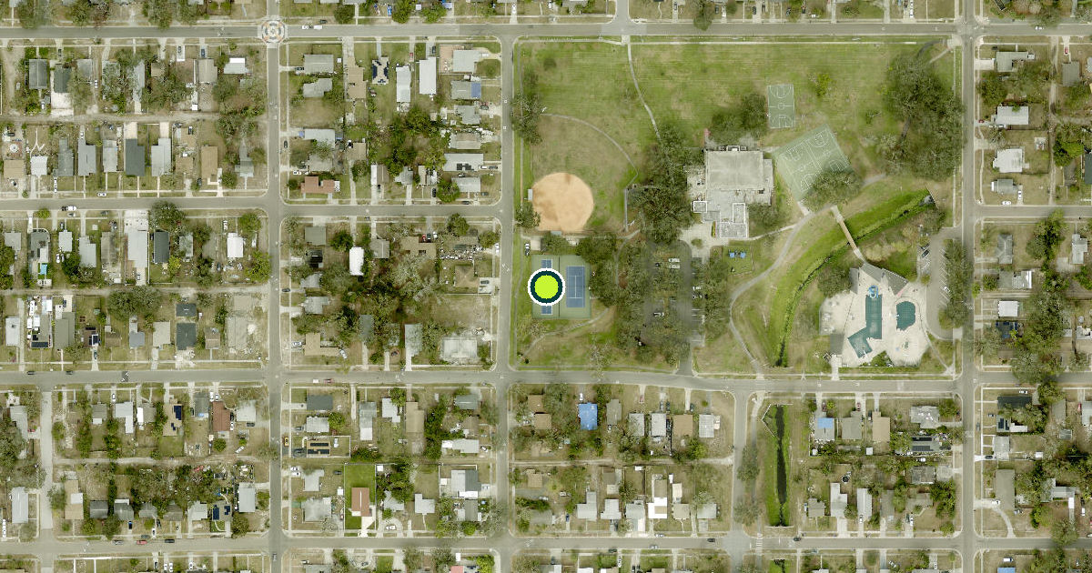 Satellite view of Saint Petersburg Pickleball Courts
