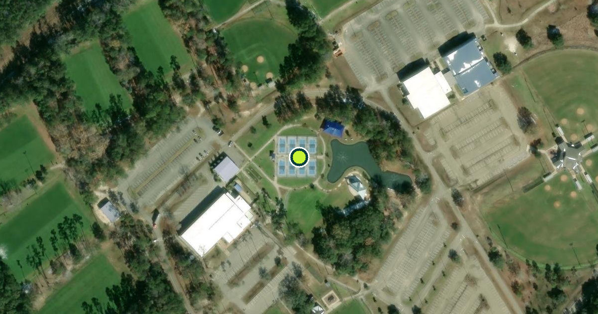 Satellite view of Saint Tammany Parish Pickleball Courts