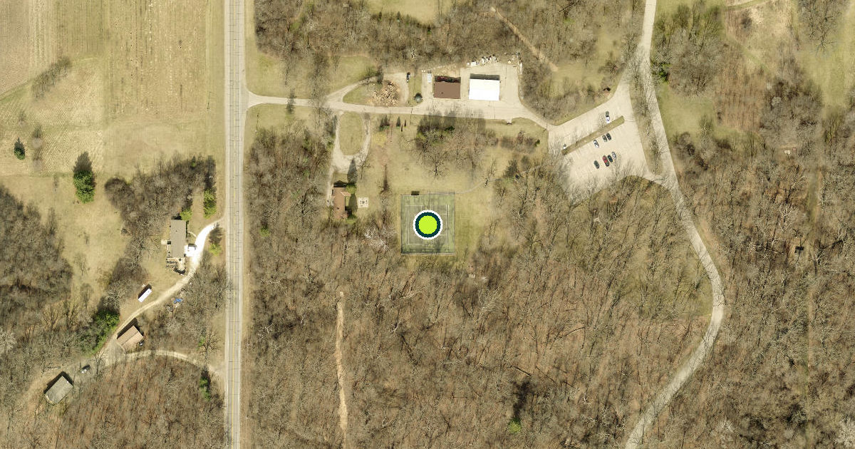 Satellite view of Salem Lakes Pickleball Courts