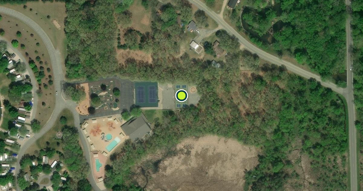 Satellite view of Salem Township Pickleball Courts