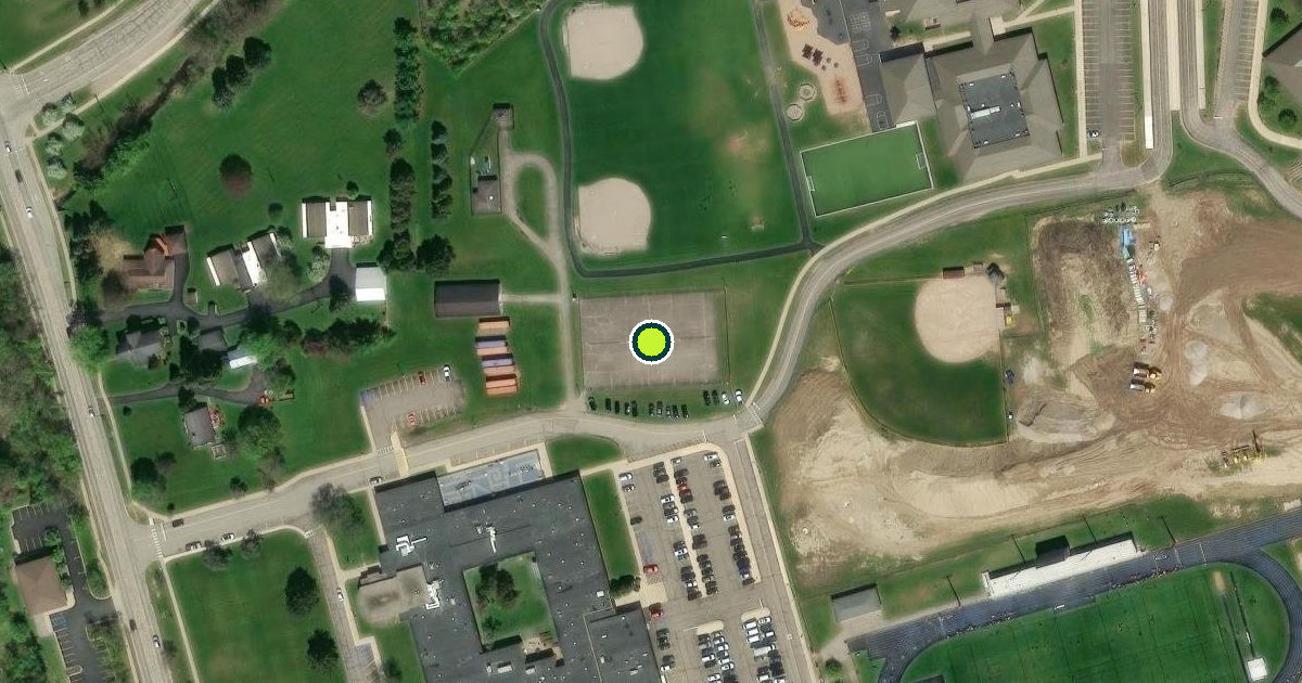 Satellite view of Saline Pickleball Courts