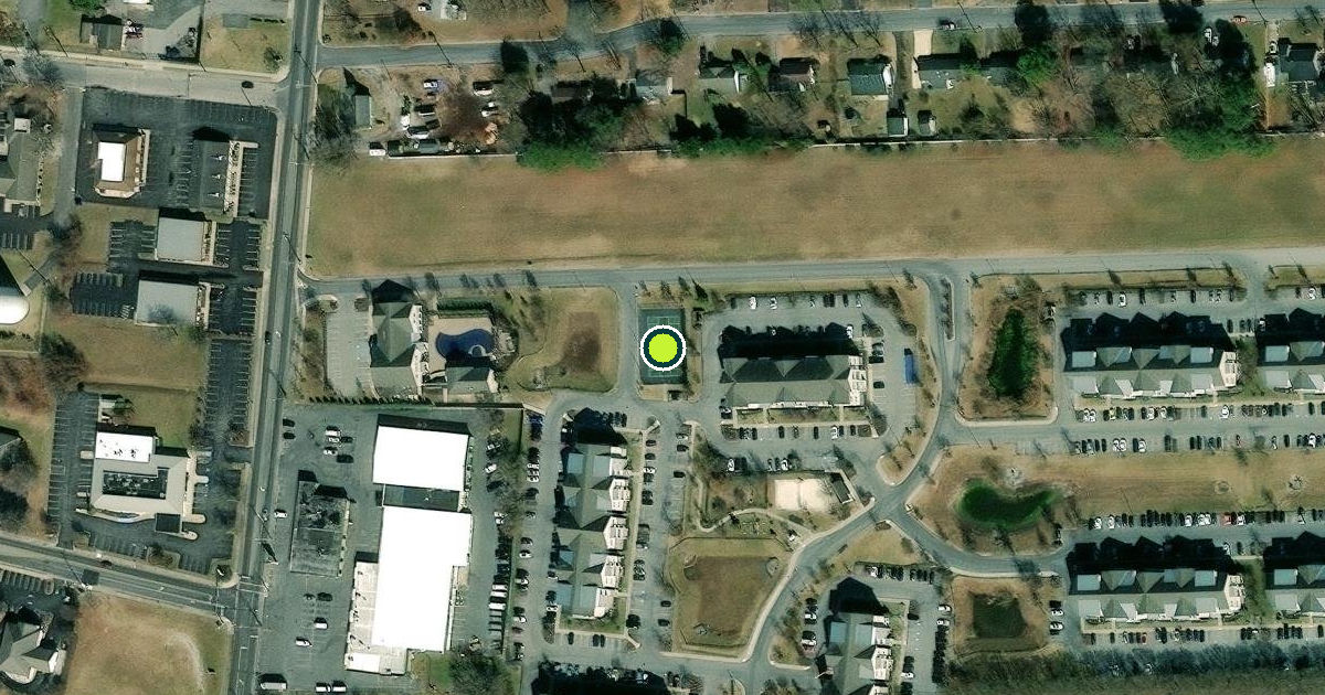 Satellite view of Salisbury Pickleball Courts