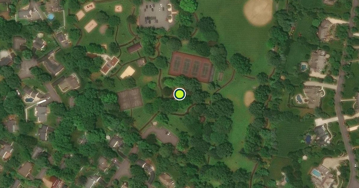 Satellite view of Salisbury Township Pickleball Courts