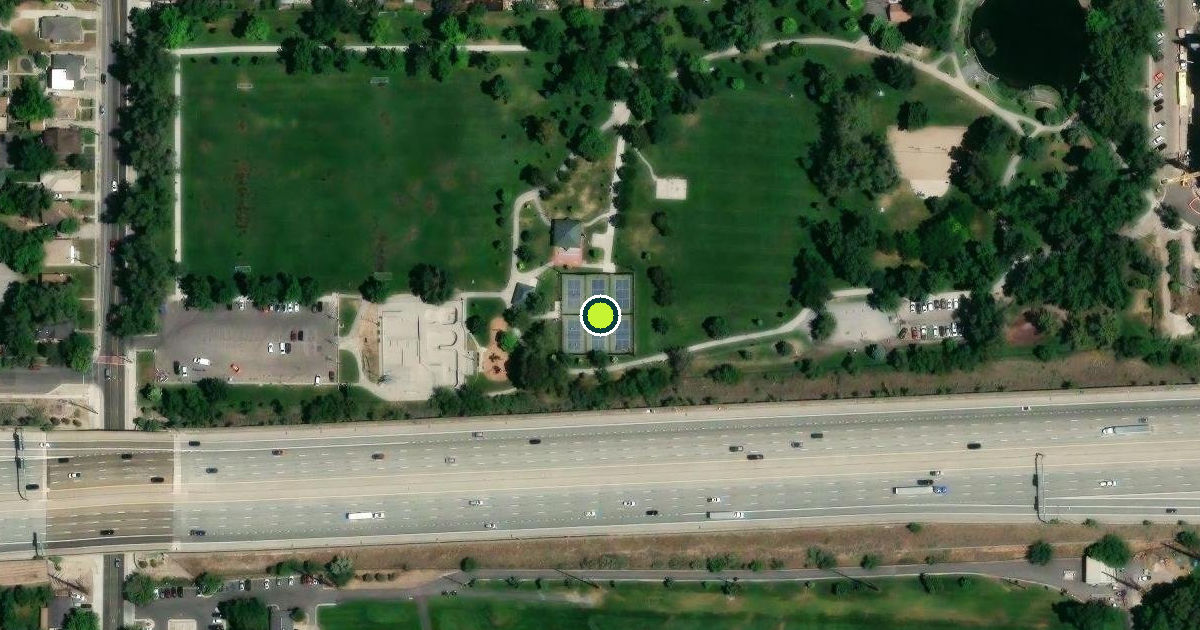 Satellite view of Salt Lake City Pickleball Courts
