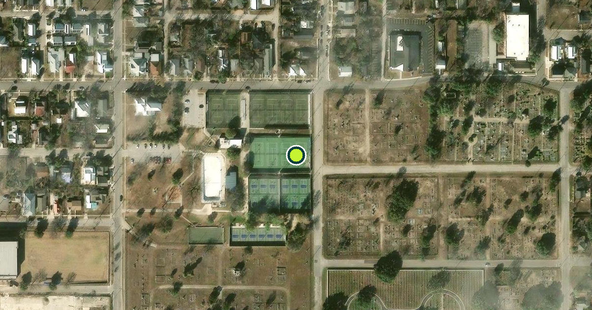Satellite view of San Antonio Pickleball Courts