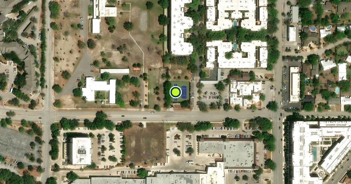 Satellite view of San Antonio Pickleball Courts