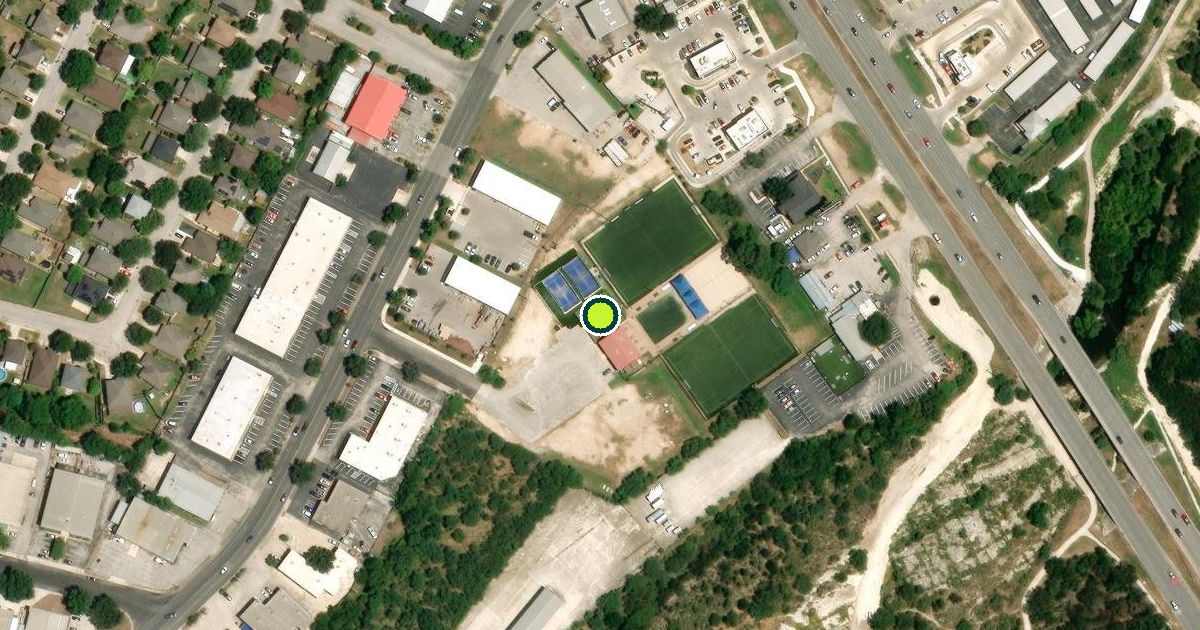 Satellite view of San Antonio Pickleball Courts