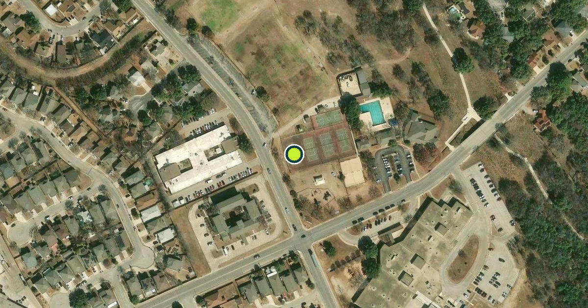 Satellite view of San Antonio Pickleball Courts