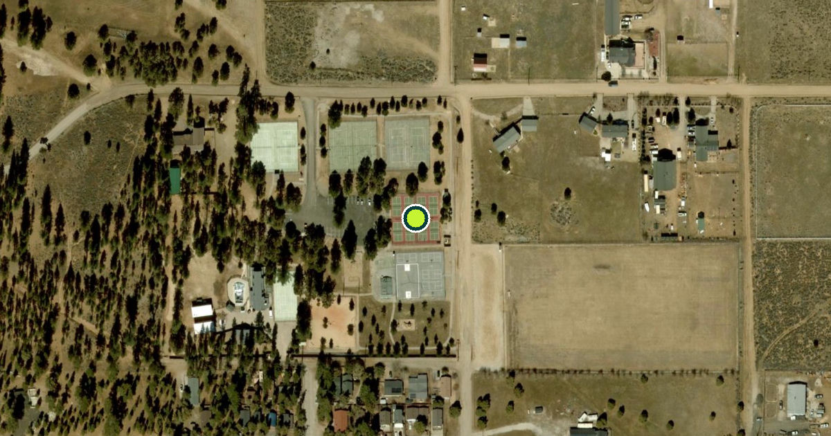 Satellite view of San Bernardino County Pickleball Courts