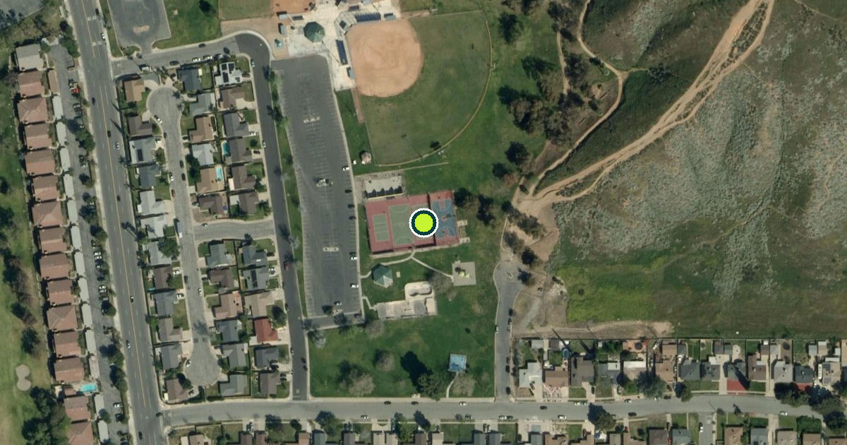 Satellite view of San Bernardino Pickleball Courts