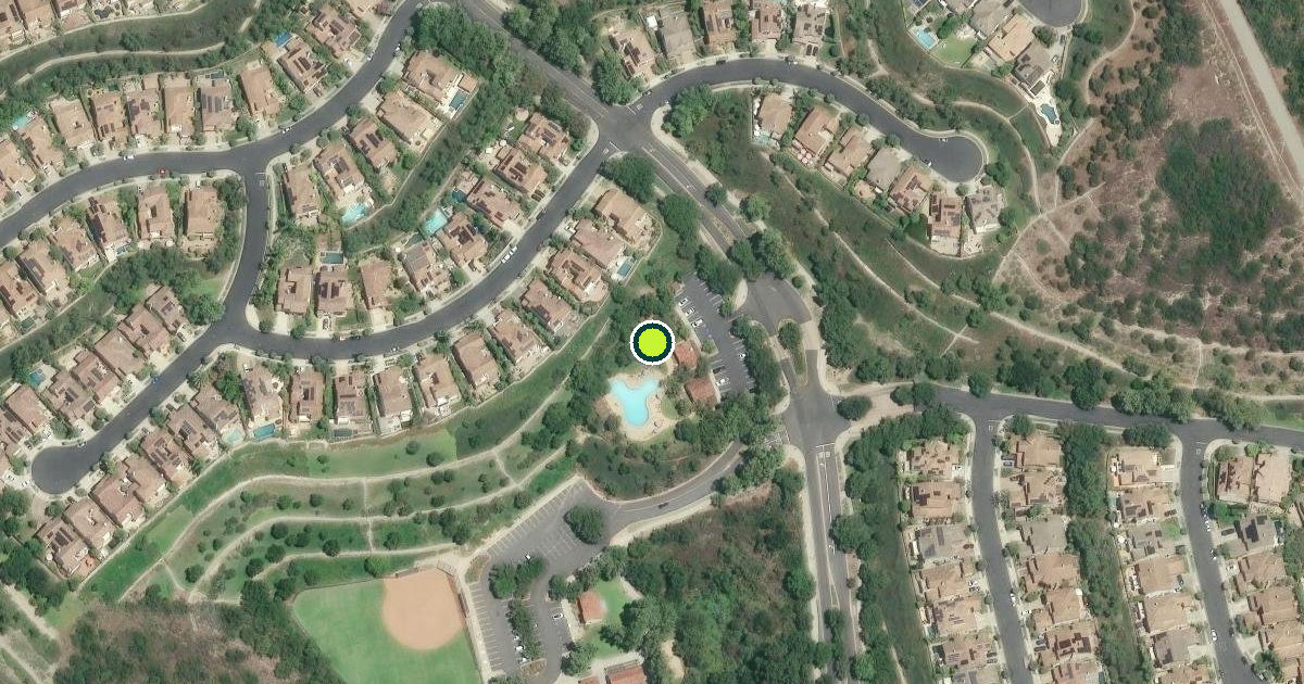 Satellite view of San Clemente Pickleball Courts