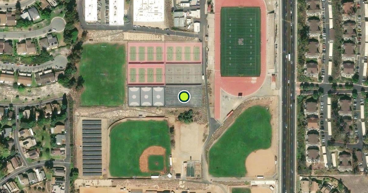 Satellite view of San Diego County Pickleball Courts