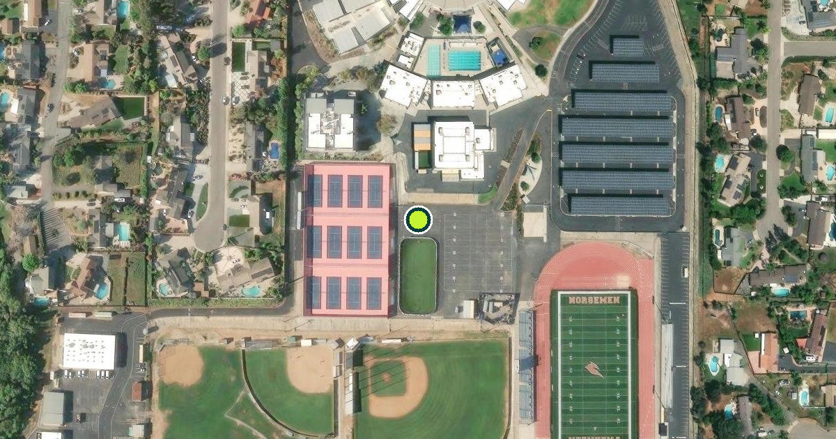 Satellite view of San Diego County Pickleball Courts
