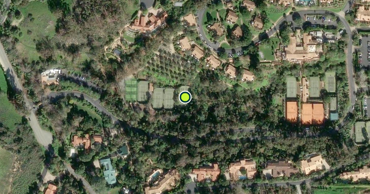 Satellite view of San Diego County Pickleball Courts