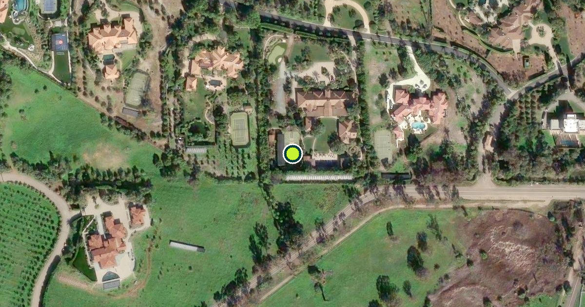 Satellite view of San Diego County Pickleball Courts