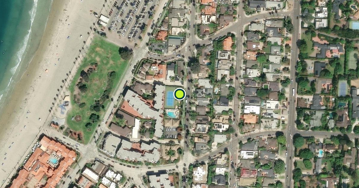 Satellite view of San Diego Pickleball Courts