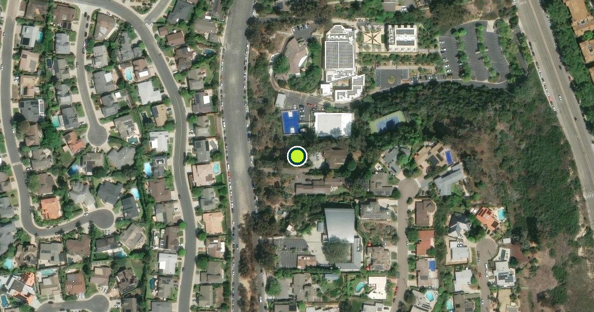 Satellite view of San Diego Pickleball Courts