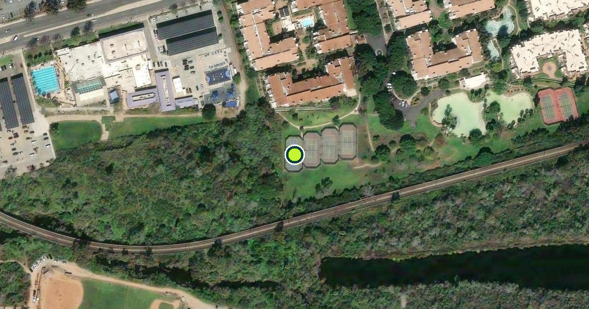 Satellite view of San Diego Pickleball Courts