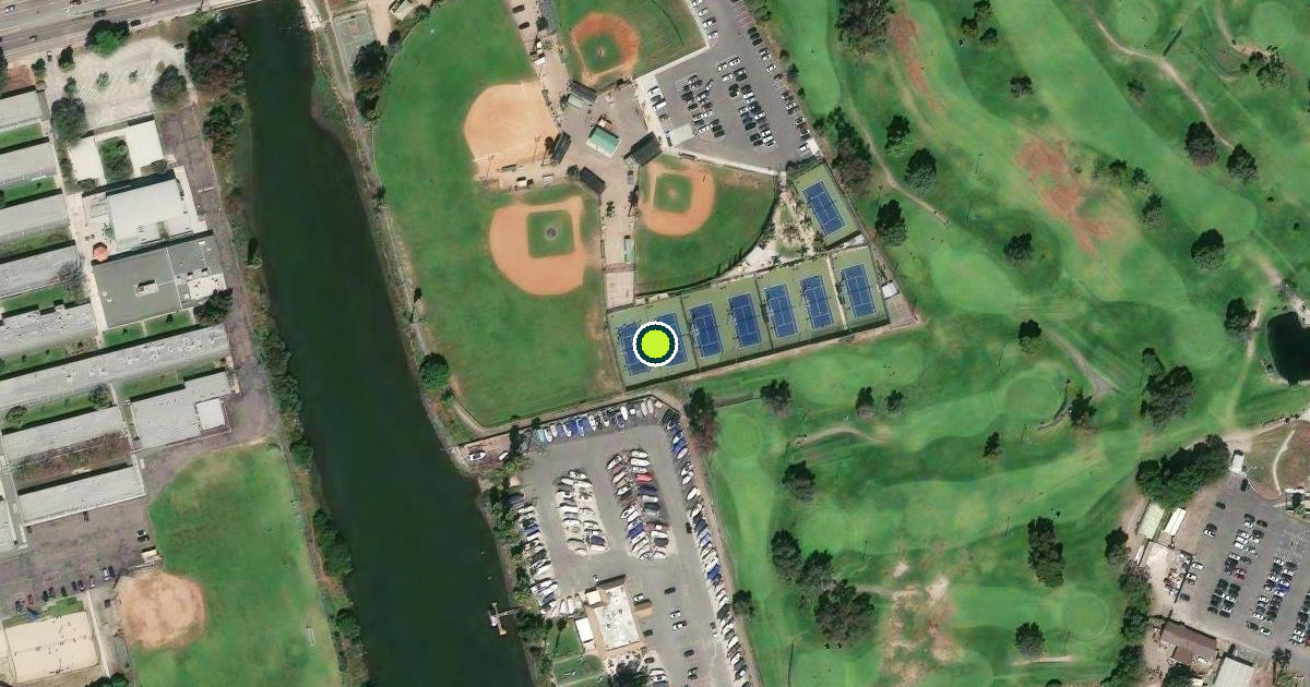 Satellite view of San Diego Pickleball Courts