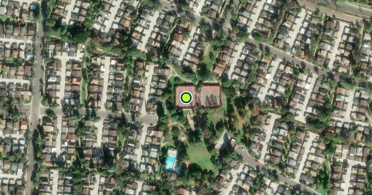 Satellite view of San Diego Pickleball Courts