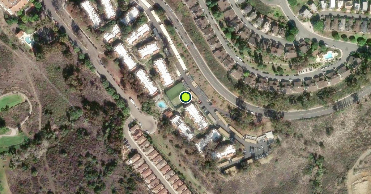 Satellite view of San Diego Pickleball Courts
