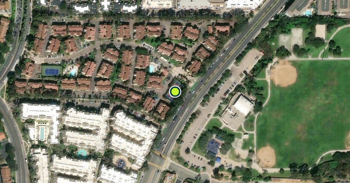 Satellite view of San Diego Pickleball Courts