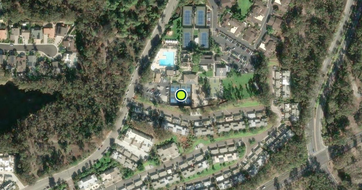 Satellite view of San Diego Pickleball Courts