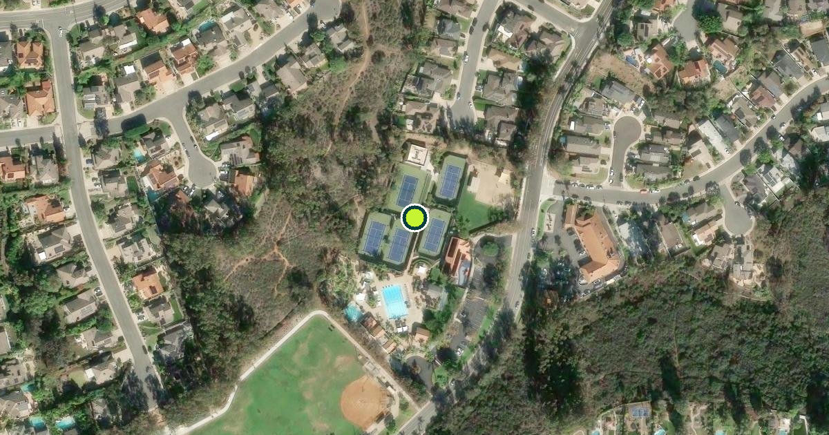 Satellite view of San Diego Pickleball Courts