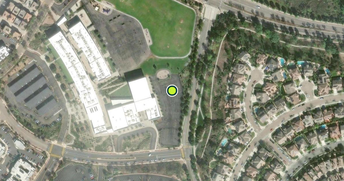 Satellite view of San Diego Pickleball Courts
