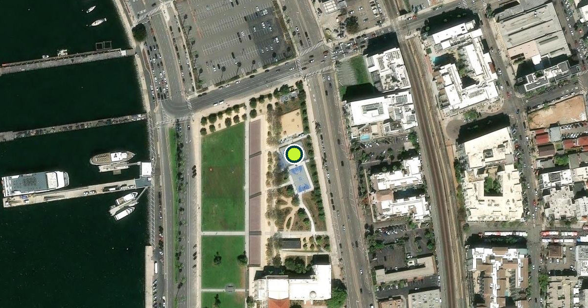 Satellite view of San Diego Pickleball Courts