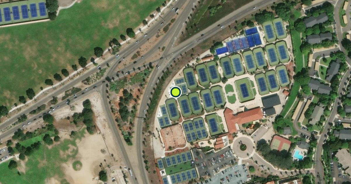 Satellite view of San Diego Pickleball Courts