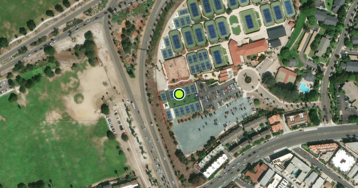 Satellite view of San Diego Pickleball Courts