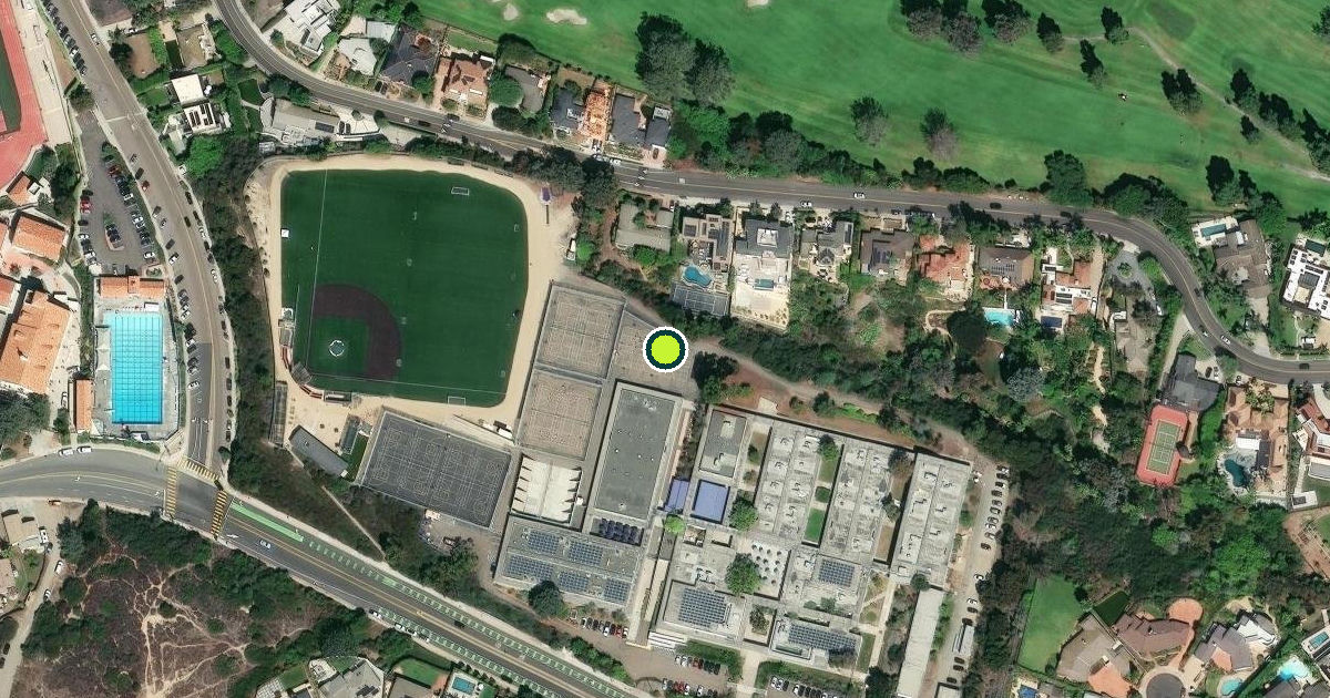 Satellite view of San Diego Pickleball Courts