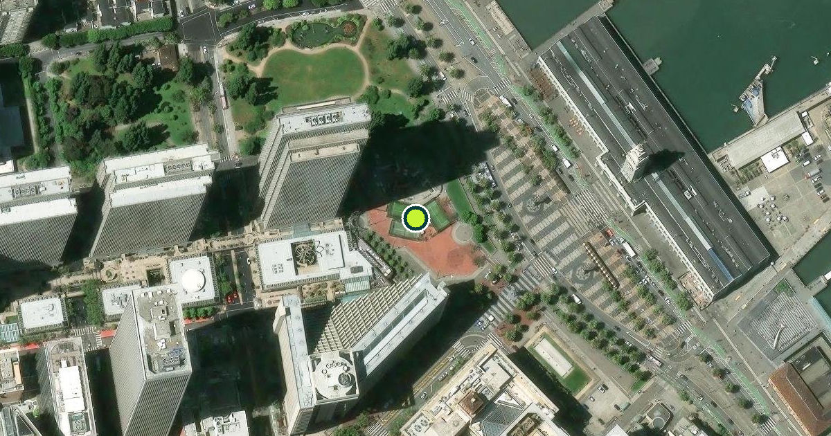 Satellite view of San Francisco Pickleball Courts