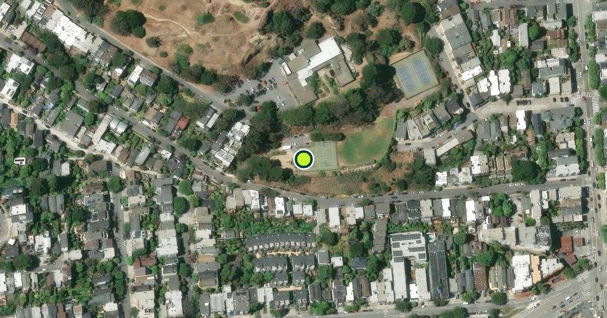 Satellite view of San Francisco Pickleball Courts