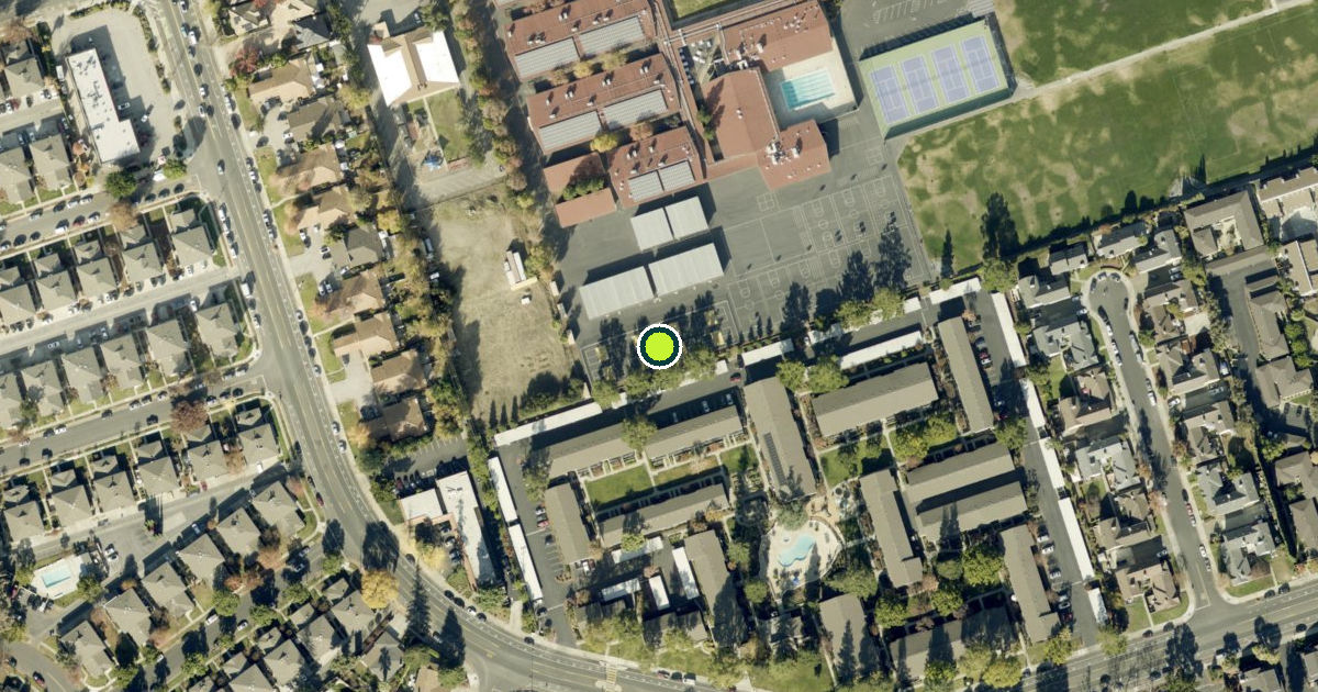 Satellite view of San Jose Pickleball Courts